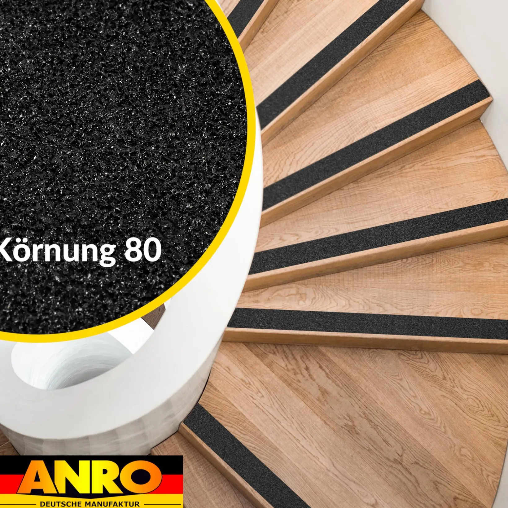 Antirutsch Klebeband selbstklebend anti-rutsch Tape Band Klebestreifen FixoFlex Breite 5 & 10cm Schwarz 10m Rolle
