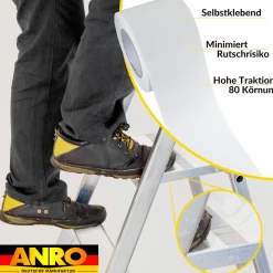 Antirutsch Klebeband selbstklebend anti-rutsch Tape Band Klebestreifen FixoFlex Breite 5 & 10cm Transparent 10m Rolle