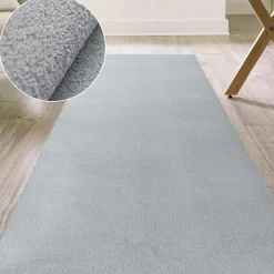 Badematte Badteppich Badezimmer Teppich Mikrofaser Grau