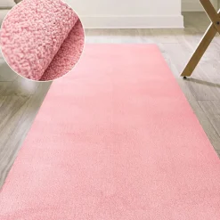 Badematte Badteppich Badezimmer Teppich Mikrofaser Rosa