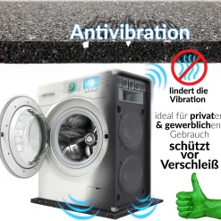 Bautenschutzmatte Gummigranulat Antivibrationsmatte Bodenschutzmatte 2cm Stark – 120x80cm / 80x60cm / 60x60cm
