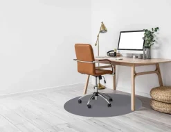 Bodenschutzmatte Bürostuhlunterlage Schreibtischstuhl Unterlage Teppich selbsthaftend NEMESIS Grau