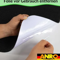 Bodenschutzmatte Bürostuhlunterlage Schreibtischstuhl Unterlage Teppich selbsthaftend NEMESIS Schwarz