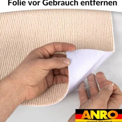 Bodenschutzmatte Bürostuhlunterlage Schreibtischstuhl Unterlage Teppich selbsthaftend NEMESIS Creme