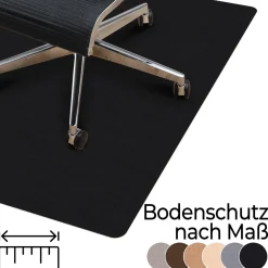 Bodenschutzmatte Bürostuhlunterlage Nemesis selbsthaftend nach Maß