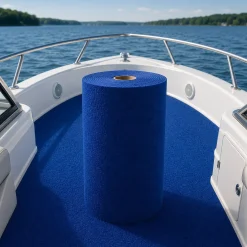 Bootsteppich Blau Bodenbelag Teppich für Boote nach Maß