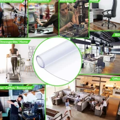Bürostuhlunterlage Bodenschutzmatte transparent nach Maß 2mm Dicke