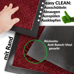 Fußmatte Schmutzfangmatte | Als Fußabtereter & Läufer für Eingangsbereiche