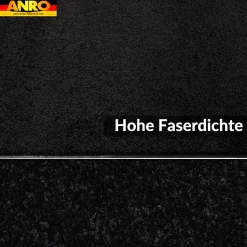 Fußmatte Schmutzfangmatte AMIGO Sauberlaufmatte Schmutzmatte mit Gummirand 8 Größen für innen & außen Schwarz
