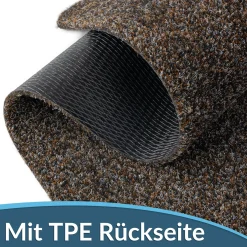 Fußmatte Schuhparkplatz Sauberlaufmatte Türmatte Braun in verschiedenen Breiten & Längen