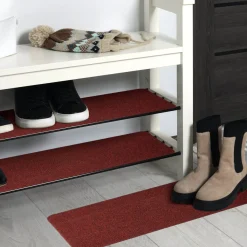Fußmatte Schuhparkplatz Sauberlaufmatte Türmatte Rot in verschiedenen Breiten & Längen