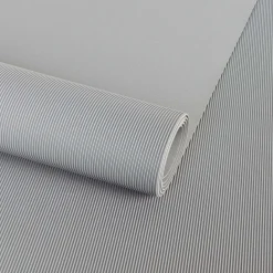 Gummimatte Gummiläufer Feinriefen Grau 3mm 100cm Breit auf TPE, Geruchslos – Bodenbelag, Bodenmatte