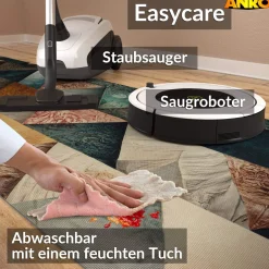 Küchenläufer abwaschbar Küchenteppich rutschfest Teppichläufer Läufer Flur pflegeleicht Triangulum 52cm Breite