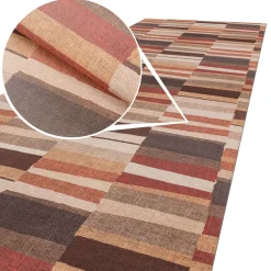 Küchenläufer abwaschbar Teppichläufer Flur Läufer Patchwork rutschfest Breite 65cm Meterware