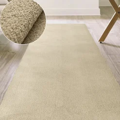 Küchenläufer Küchenteppich abwaschbar Beige Mikrofaser