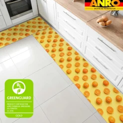 Küchenläufer Küchenteppich Läufer Flur Teppichläufer rutschfest Orangen