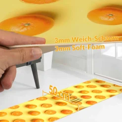 Küchenläufer Küchenteppich Läufer Flur Teppichläufer rutschfest Orangen
