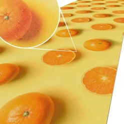 Küchenläufer Küchenteppich Läufer Flur Teppichläufer rutschfest Orangen