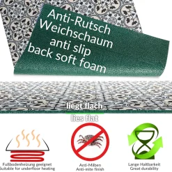 Küchenläufer Küchenteppich Läufer Flur Teppichläufer Sprinty Liberty Mehrfarbig 50cm Breit