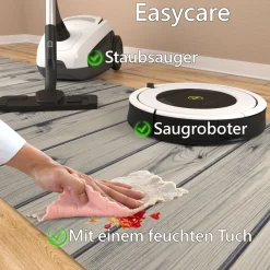 Küchenläufer Küchenteppich Läufer Flur Teppichläufer rutschfest Holz Grau