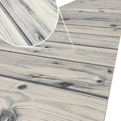 Küchenläufer Küchenteppich Läufer Flur Teppichläufer rutschfest Holz Grau