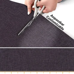 Küchenläufer Küchenteppich Läufer Flur Teppichläufer Uni Braun Breite 67cm in Meter