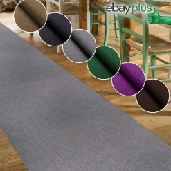 Küchenläufer Küchenteppich Läufer Flur Teppichläufer Uni Braun Breite 67cm in Meter