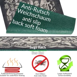 Küchenläufer Küchenteppich Läufer Flur Teppichläufer Sprinty Grill House 52cm Breite