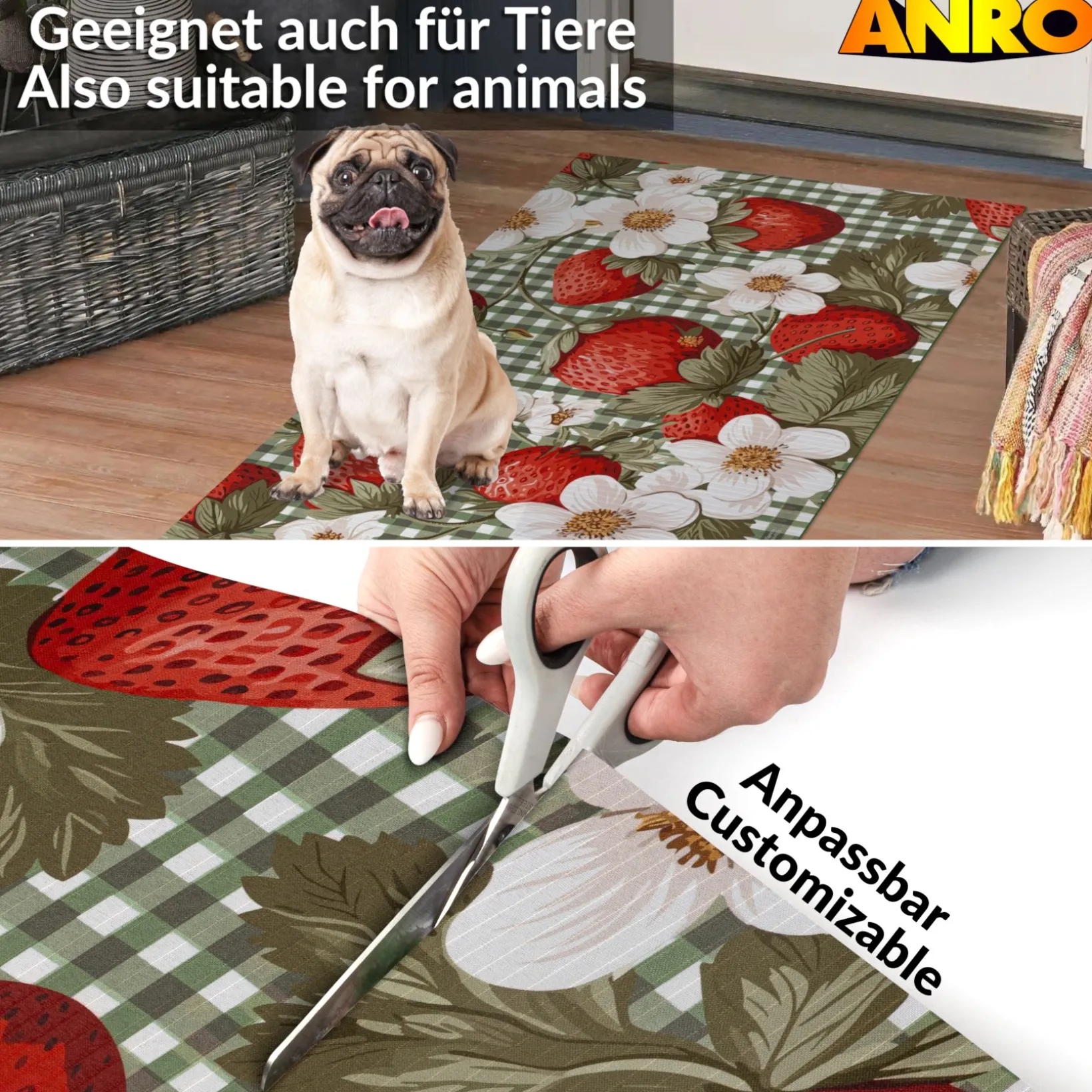 Küchenläufer Küchenteppich Läufer Flur Teppichläufer Sprinty Cortina 52cm Breite