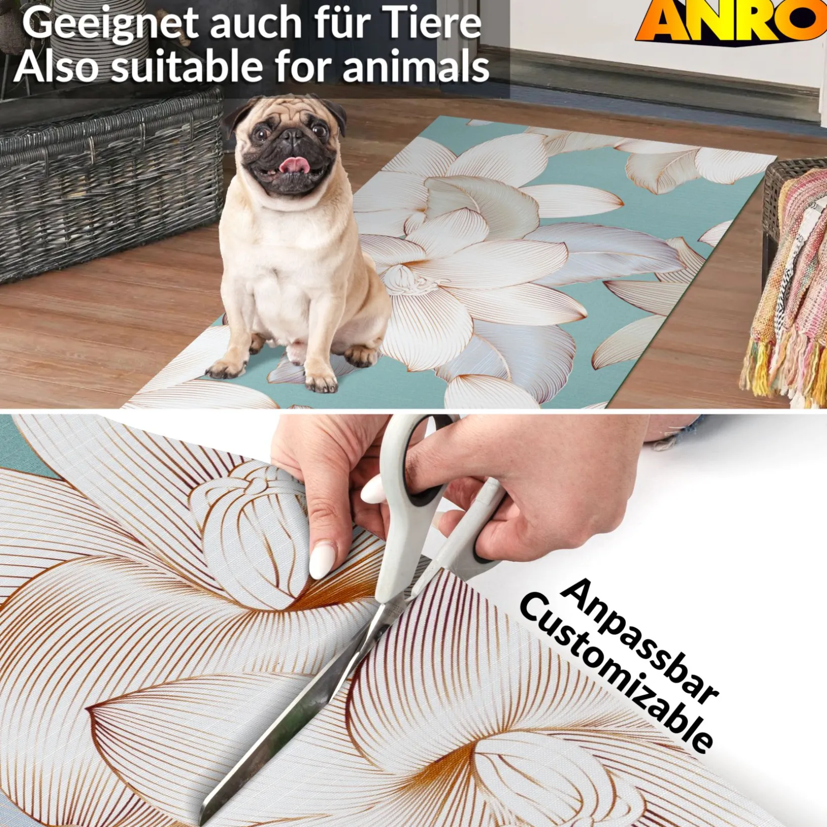 Küchenläufer Küchenteppich Läufer Flur Teppichläufer Sprinty Filadelfo 52cm Breite