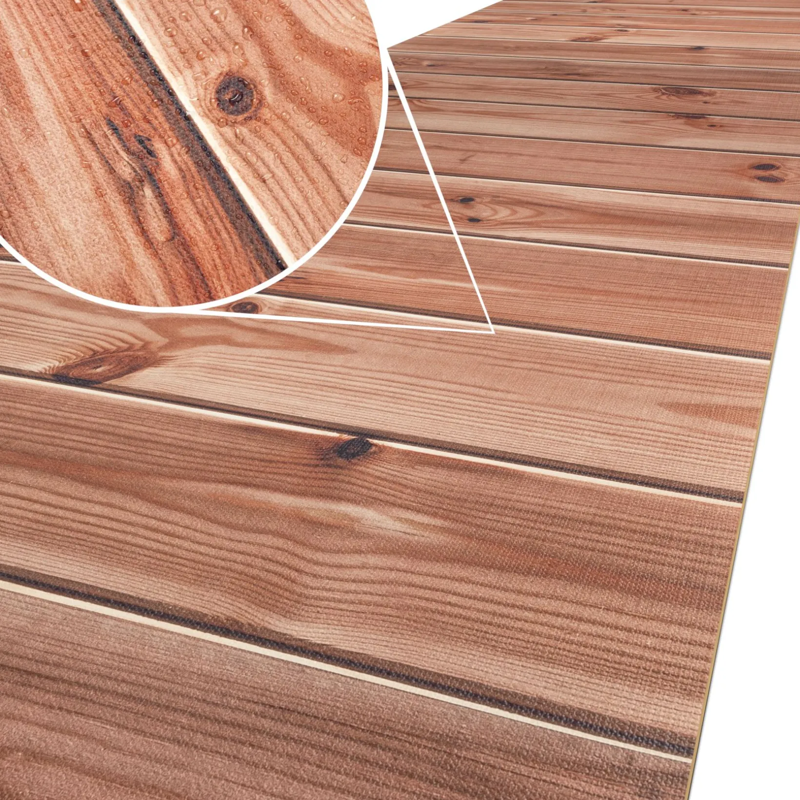 Küchenläufer Küchenteppich Läufer Flur Teppichläufer rutschfest Holz Grau