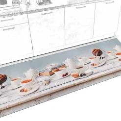 Küchenläufer Küchenteppich Läufer Flur Teppichläufer Sprinty Teezeit 52cm Breite