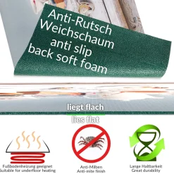 Küchenläufer Küchenteppich Läufer Flur Teppichläufer Sprinty Teezeit 52cm Breite