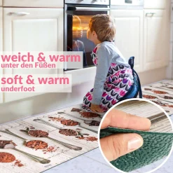 Küchenläufer Küchenteppich Läufer Flur Teppichläufer Sprinty Schocko 52cm Breite