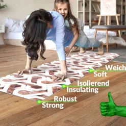Küchenläufer Küchenteppich Läufer Flur Teppichläufer Motiv Parket 3D Illusion