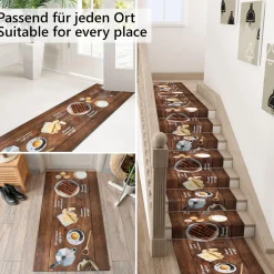 Küchenläufer Küchenteppich Läufer Flur Teppichläufer Sprinty Gelati Mehrfarbig 50cm Breit