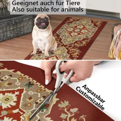 Küchenläufer Küchenteppich Läufer Flur Teppichläufer Sprinty Dune Mehrfarbig 50cm Breit