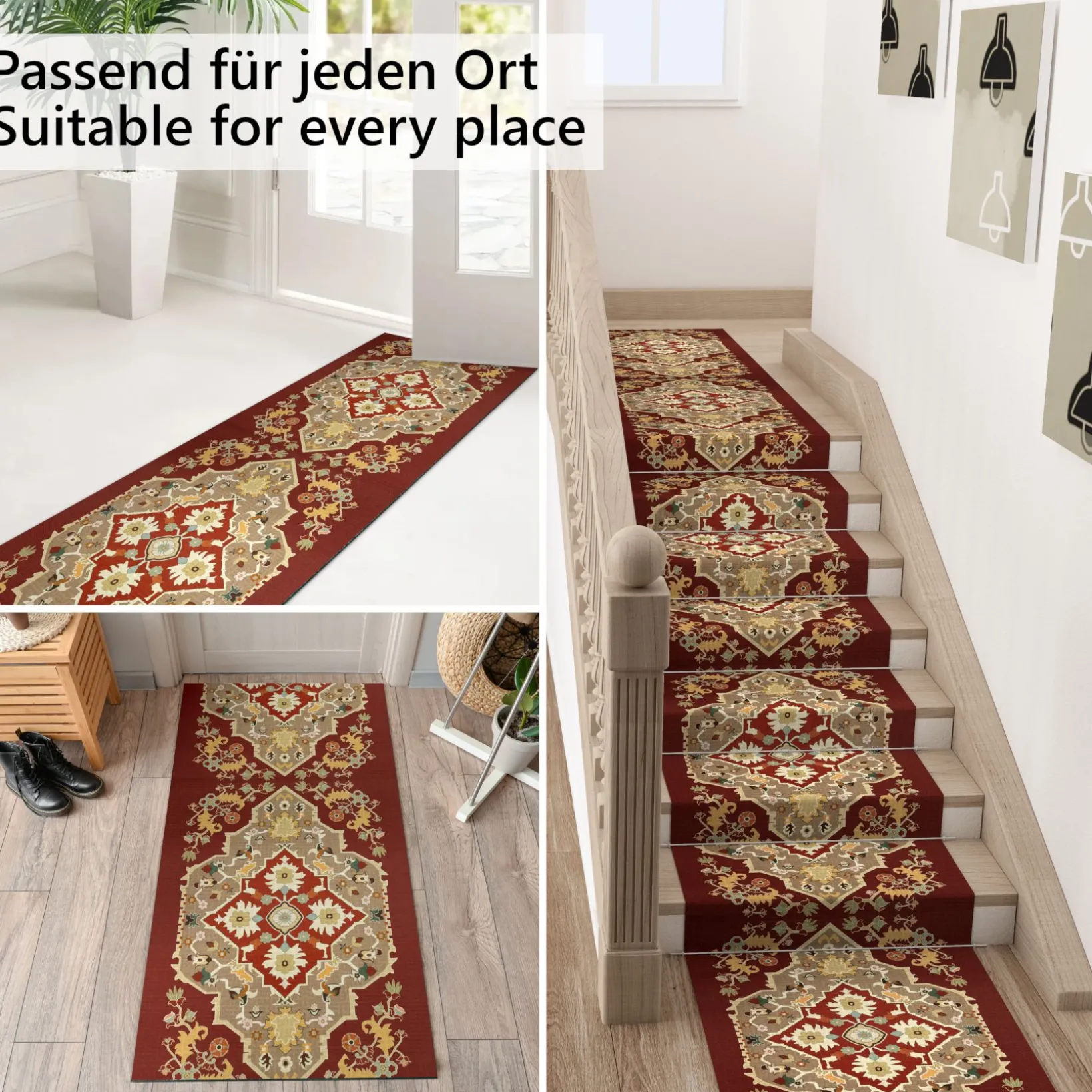 Küchenläufer Küchenteppich Läufer Flur Teppichläufer Sprinty Dune Mehrfarbig 50cm Breit