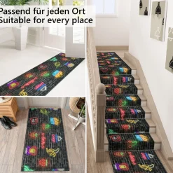Küchenläufer Küchenteppich Läufer Flur Teppichläufer Sprinty Party Mehrfarbig 50cm Breit