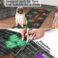 Küchenläufer Küchenteppich Läufer Flur Teppichläufer Sprinty Party Mehrfarbig 50cm Breit