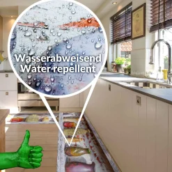 Küchenläufer Küchenteppich Läufer Flur Teppichläufer Rustikal Krug Karaffe Kanne Mehrfarbig 50cm Breit