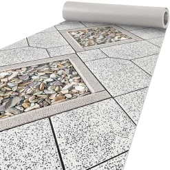 Küchenläufer Küchenteppich Läufer Flur Teppichläufer Hundemotiv Mehrfarbig 80cm Breit
