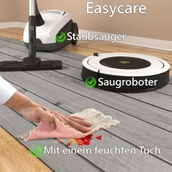 Küchenläufer Teppich Läufer Flurteppich waschbar rutschfest Holzoptik Grau Breite 65cm