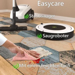 Küchenläufer Teppich Läufer Flurteppich waschbar rutschfest Modern Breite 65cm