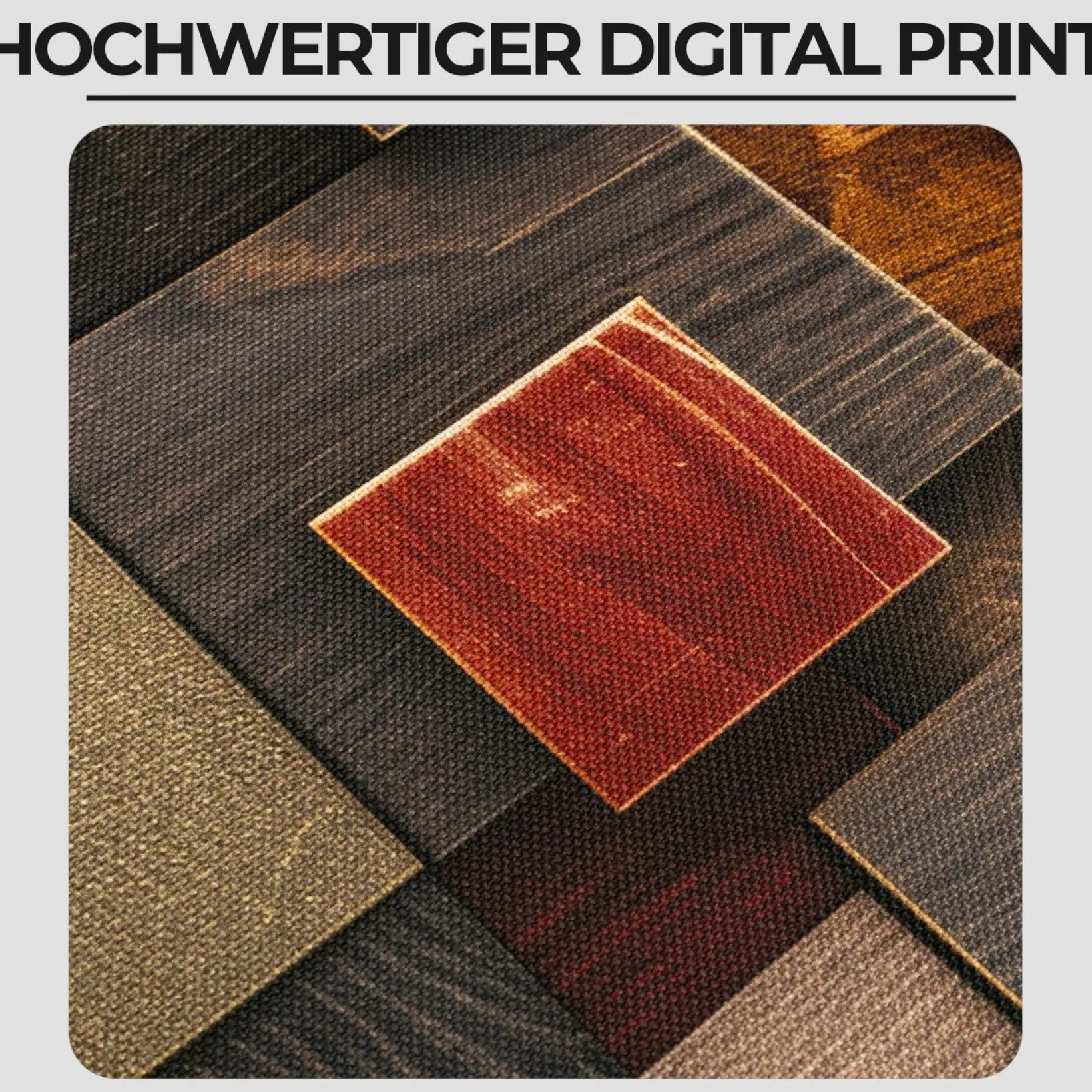 Küchenläufer Teppichläufer Flur Läufer abwaschbar Küchenteppich rutschfest Holz Rot