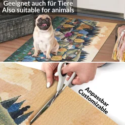 Küchenläufer Teppichläufer Läufer Flur Küchenteppich rutschfest pflegeleicht Olvian Breite 52cm