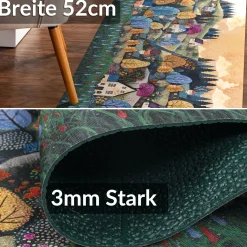 Küchenläufer Teppichläufer Läufer Flur Küchenteppich rutschfest pflegeleicht Olvian Breite 52cm