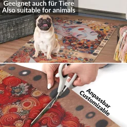 Küchenläufer Teppichläufer Läufer Flur Küchenteppich rutschfest pflegeleicht Ramina Breite 52cm