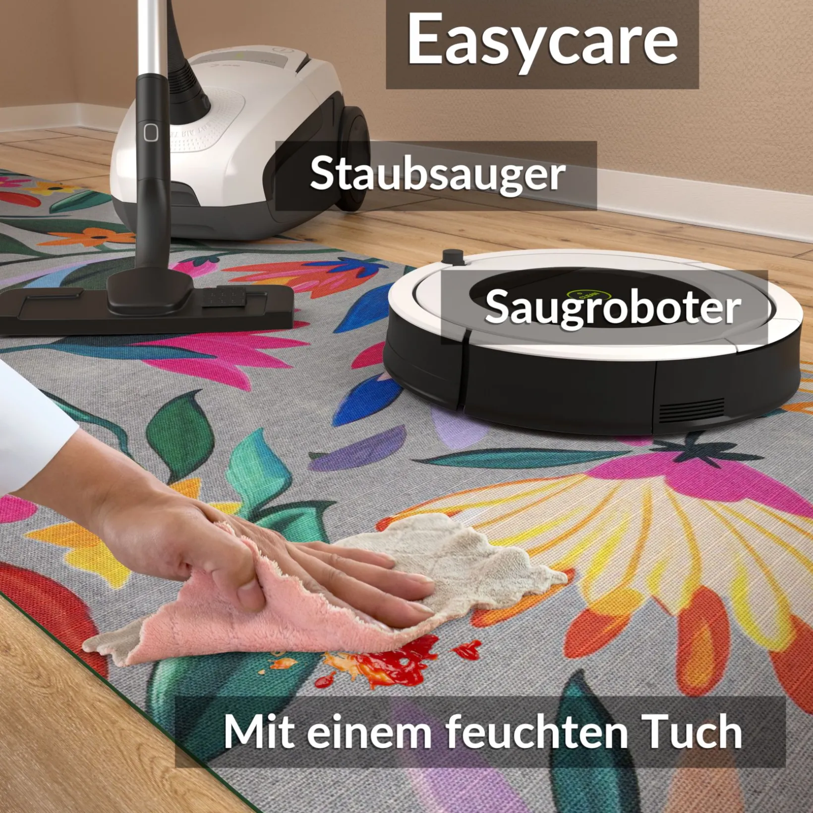 Küchenläufer Teppichläufer Läufer Flur Küchenteppich rutschfest pflegeleicht Sorella Breite 52cm
