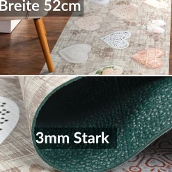 Küchenläufer Teppichläufer Läufer Flur Küchenteppich rutschfest pflegeleicht Malora Breite 52cm